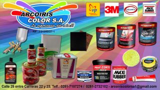 pinturas para coches en spray en barquisimeto ARCOIRIS COLOR, S.A. Pinturas Automotrices y Materiales para Latoneria y Pintura